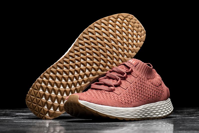 Red Nobull Redwood Knit Runner Women's Running Shoes | CA H1776A